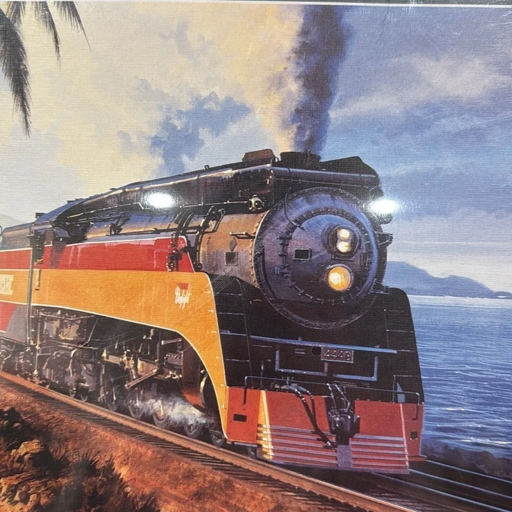 NEW Nicolas Trudgian Roundhouse Collection Train Morning Pacific Daylight Puzzle